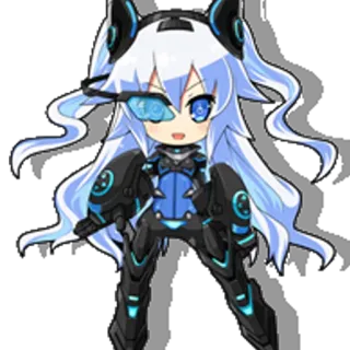 😄 Anime, Chibi, Karakter, Video game whatsapp sticker