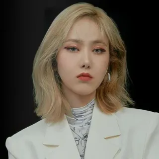 😠 Frau, Porträt, blonde Haare, Schönheit, Mode, Person, Model whatsapp sticker