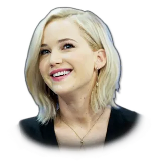 😄 Jennifer Lawrence actress, woman, portrait, celebrity, blonde, person telegram sticker