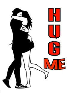 🤗 HUG ME câlin, amour, affection, étreinte, relation telegram sticker