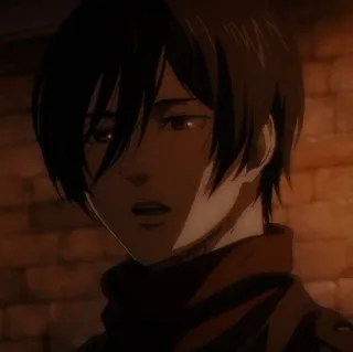 💡 Mikasa Ackerman Attack on Titan Anime, Attack on Titan, Mikasa Ackerman, Kartun, Animasi, Karakter, Serius telegram sticker