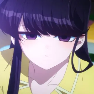 🙂 Komi Shouko Komi Can't Communicate Komi Can't Communicate, Komi Shouko, Anime, Manga, Mignon, Fille whatsapp sticker