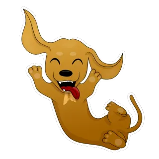 😂 perro, cachorro, animal, lindo, dibujos animados, mascota whatsapp sticker