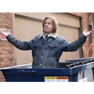🤷‍♂️ Frank Gallagher Shameless basurero, sin techo, gracioso, tele, Gallagher telegram sticker