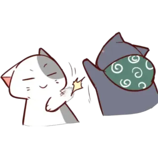🤛 mèo, động vật, hoạt hình, nhãn dán, pháo hoa, dễ thương telegram sticker