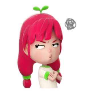 😒 bravo, furioso, frustrado, desenho animado, irritado, chateado telegram sticker