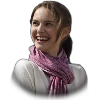 🤗 Natalie Portman, actress, celebrity, smile, portrait telegram sticker