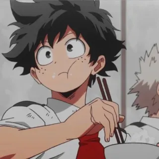 🌟 Izuku Midoriya My Hero Academia Anime, My Hero Academia, Izuku Midoriya, Personage, Fanart telegram sticker
