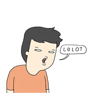 😠 LOLOT Dessin animé, Expression, Mème, Lolot, Drôle, Personnage telegram sticker
