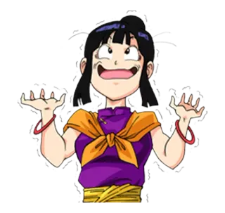 🤤 Chi-Chi Dragon Ball Chi-Chi, Dragon Ball, Anime, Manga, Cartone animato, Divertente, Personaggio telegram sticker