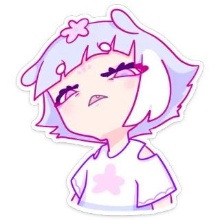 🤨 süß, Cartoon, Figur, Aufkleber telegram sticker