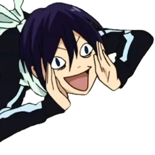 🤗 Yato Noragami Аниме, Персонаж, Манга, Ято, Норагами whatsapp sticker