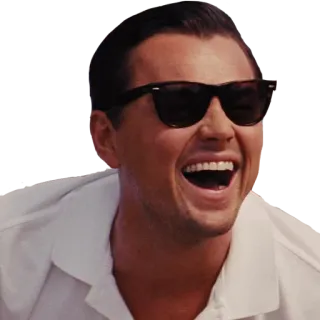 😄 мужчина, солнцезащитные очки, смех, лицо telegram sticker