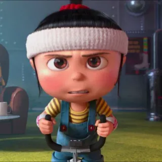 😡 Agnes Despicable Me Agnes, Despicable Me, Kartun, Karakter animasi telegram sticker