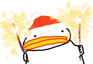 🎅 sparklers, holiday, christmas, celebration, festive, fun telegram sticker