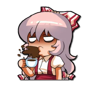 😱 อนิเมะ, การ์ตูน, กาแฟ, น่ารัก, ผู้หญิง, คาวาอิ telegram sticker