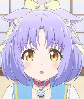 😣 Anime, Ragazza gatto, Neko, Kawaii, Carino, Manga telegram sticker