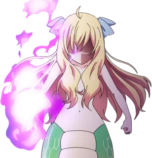 🔥 Anime, Chica monstruo, Fantasía, Serpiente, Magia whatsapp sticker