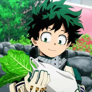 🥦 Izuku Midoriya My Hero Academia 애니메이션, 캐릭터, 영웅, 만화, 미도리야 이즈쿠, 나의 히어로 아카데미아 telegram sticker