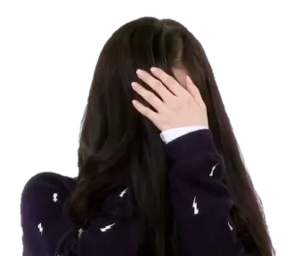 🙈 женщина, фейспалм, смущен, закрывает лицо, грустный, расстроенный telegram sticker
