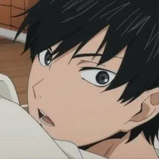 💙 Tobio Kageyama Haikyuu!! アニメ, ハイキュー!!, 影山, 飛雄, バレーボール telegram sticker