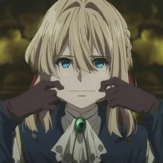 ✨ Violet Evergarden Anime, Violet Evergarden, Chân dung, Nhân vật, Hoạt hình telegram sticker