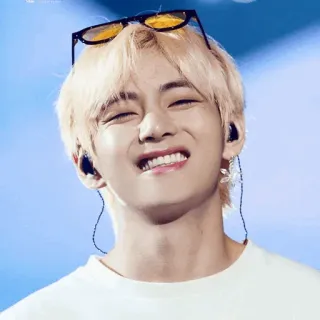 😄 V singer, kpop, v, bts, idol, asian telegram sticker