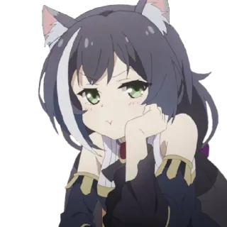 😒 Anime, Garota, Nekomimi, Fofo, Mangá, Personagem telegram sticker