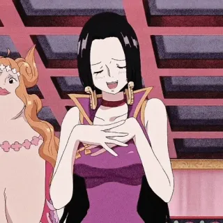 🖤 Boa Hancock One Piece Anime, Phụ nữ, Phim hoạt hình, One Piece, Boa Hancock telegram sticker
