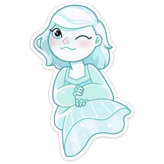 😉 призрак, милый, мультфильм, жуткий, дух telegram sticker