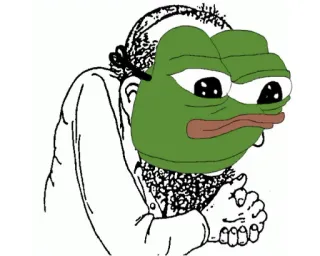 ✡️ Pepe the Frog meme, internet meme, pepe, frog, feels guy telegram sticker