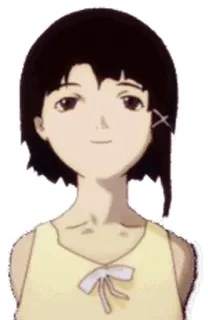 ☺️ Lain Iwakura Serial Experiments Lain anime, girl, cute, lain iwakura, serial experiments lain telegram sticker