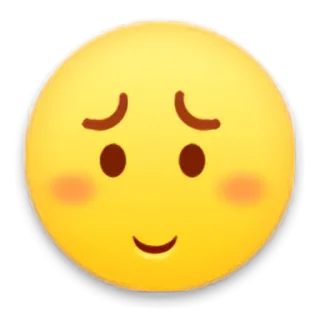 ☺️ Emoji, Uśmiech, Słodkie, Wyraz twarzy, Szczęśliwy, Rumieniec telegram sticker