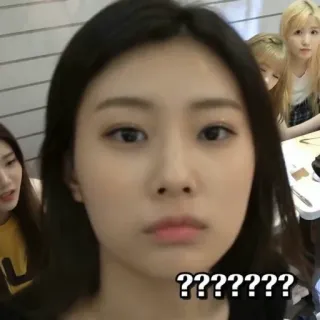😑 ??????? question, confus, kpop, expression, doute, incertitude telegram sticker