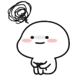 😑 Cartone animato, Personaggio, Carino, Sticker, Espressione, Kawaii, Semplice telegram sticker