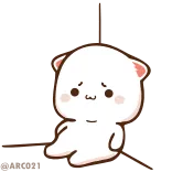 🙁 cartoon, cute, sad, animal, bear, kawaii, lonely telegram sticker