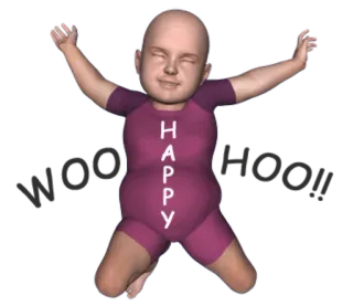 😌 HAPPY happy, celebration, joy, celebratory, cute whatsapp sticker