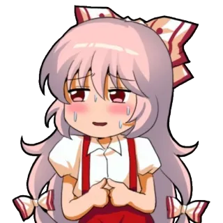 😣 Anime, Cartoni animati, Chibi, Ragazza, Carino, Nervoso telegram sticker