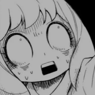 🎀 Anime, Cartoon, Schock, Angst, Figur, Süß telegram sticker