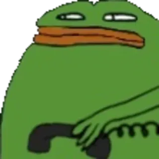 😐 Pepe the Frog Pepe, kikker, meme, cartoon, internet telegram sticker
