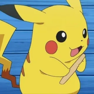 ⚡️ Pikachu Pokemon pokemon, pikachu, giallo, carino, anime telegram sticker