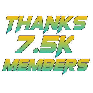 🙏 THANKS
7.5K
MEMBERS thanks, members, community, celebration, milestone, social media whatsapp sticker