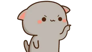 🍩 Katze, wütend, süß, Cartoon telegram sticker