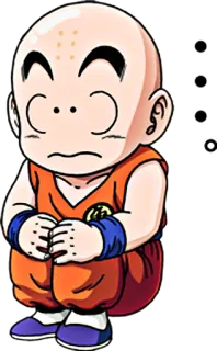 😐 Krillin Dragon Ball Anime, Dragon Ball, Krillin, Petarung, Seni Bela Diri telegram sticker