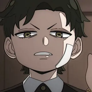 🌄 Damian Desmond Spy × Family Anime, Damian Desmond, Spy x Family, Jari tengah, Stiker telegram sticker