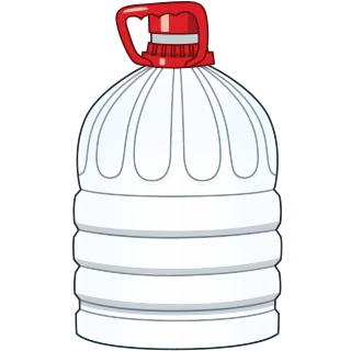 🎭 agua, botella, plástico, envase, líquido, bebida, transparente telegram sticker