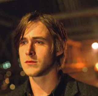 😕 Ryan Gosling attore, celebrità, film, ritratto telegram sticker