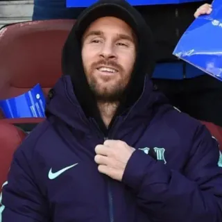 🎲 Lionel Messi ฟุตบอล, นักกีฬา, อเมริกันฟุตบอล, กีฬา telegram sticker