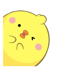 🙄 小鸡, 黄色, 卡通, 可爱, 鸟 telegram sticker