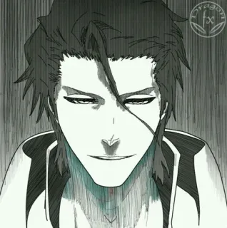 ♥ Sosuke Aizen Bleach anime, manga, villain, smug, aizen telegram sticker